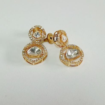 Gold Kundan Rewa Drops