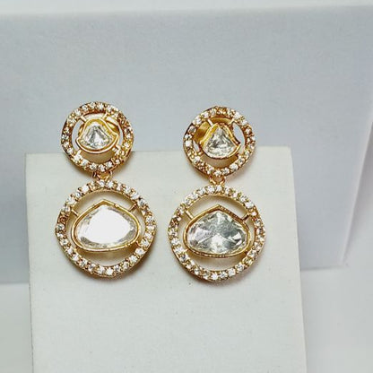 Gold Kundan Rewa Drops
