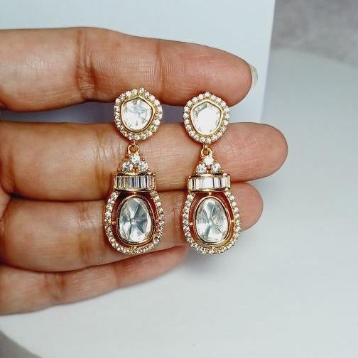 Kundan Roma Drop Earrings