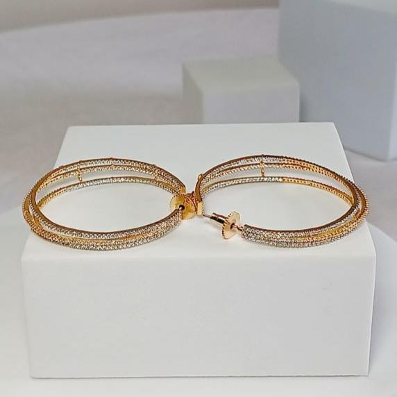 Gold Sahana Hoops