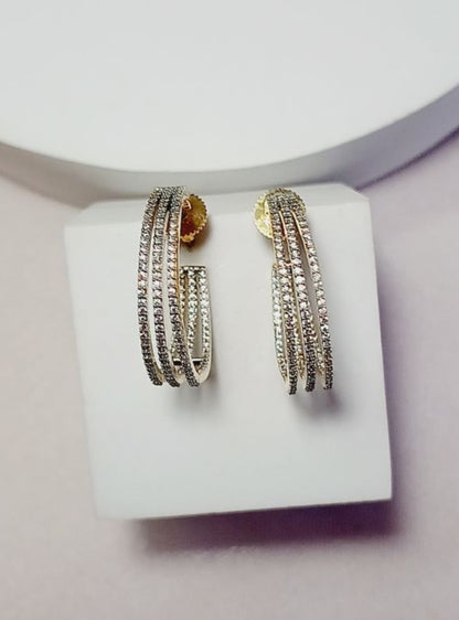 Gold Samara Hoops