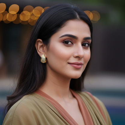 Gold Sweany Diamond Balis