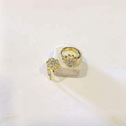 Gold Talika Diamond Hoops