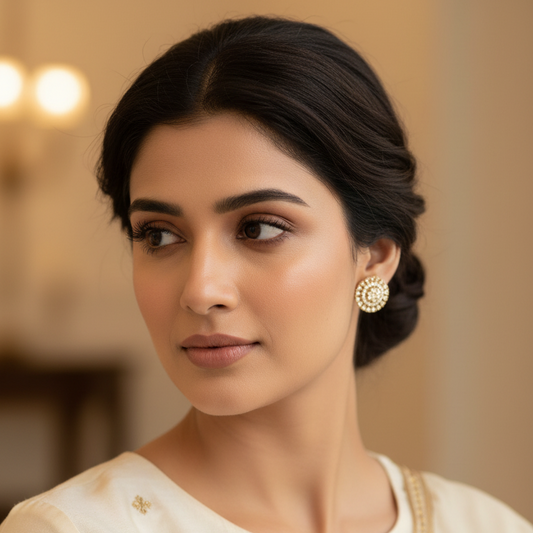 Gold Tarita Diamond Studs