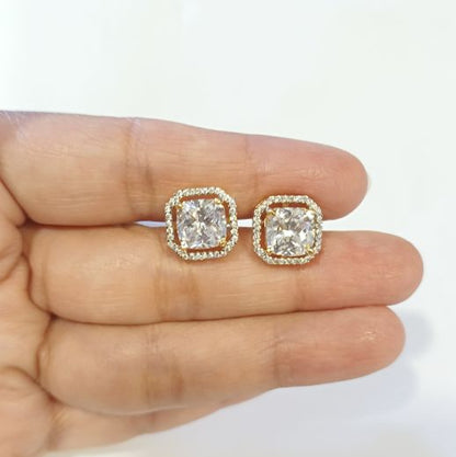 Gold Tisya Diamond Studs