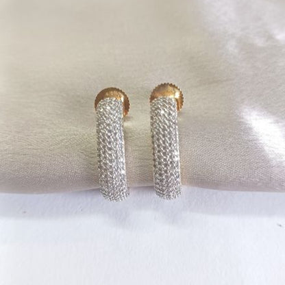 American Diamond Gold Uditi Bali Earrings