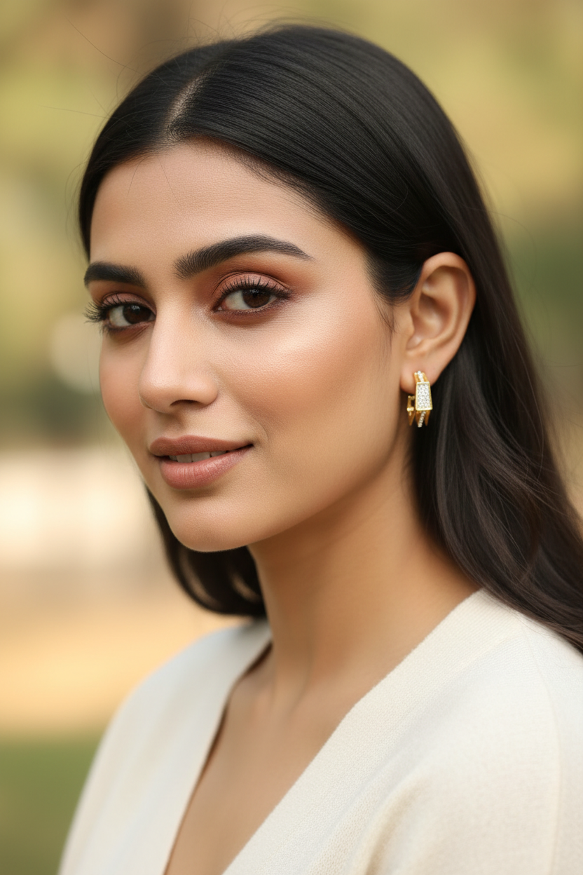 Gold Yuvika Diamond Balis