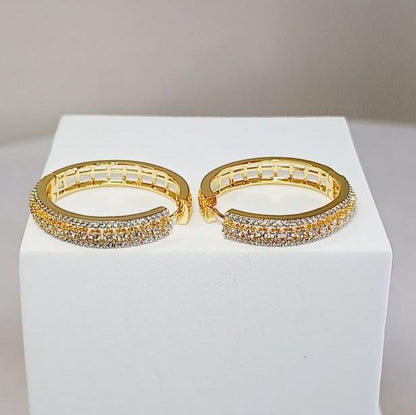 Gold Zaina Hoops