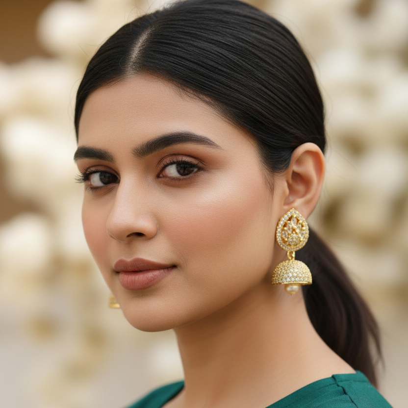 Gold Inaya Jhumki