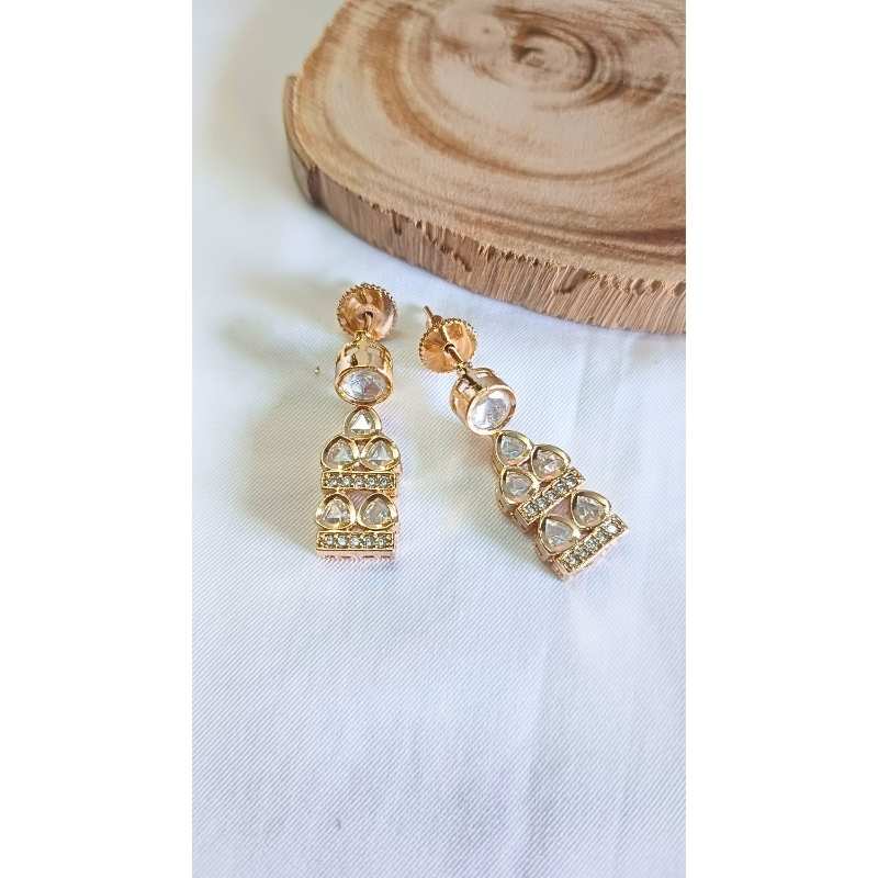 Gold Jigna Kundan Drop