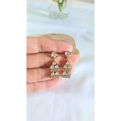 Gold Jigna Kundan Drop
