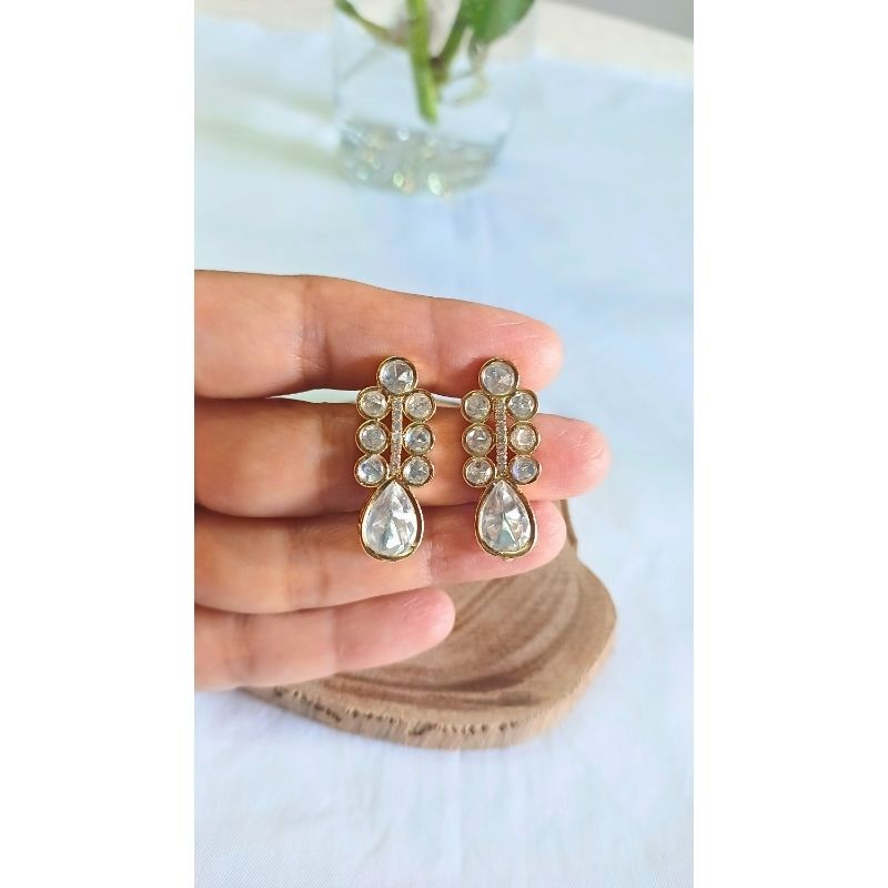 Gold Khushi Kundan Drop