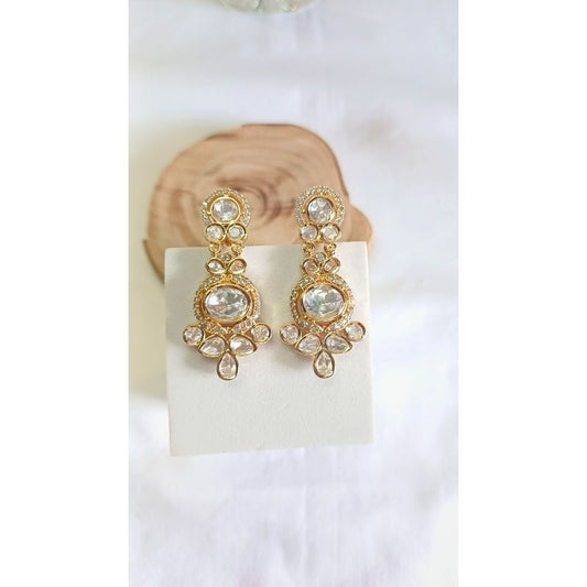 Gold Lonika Kundan Dangler