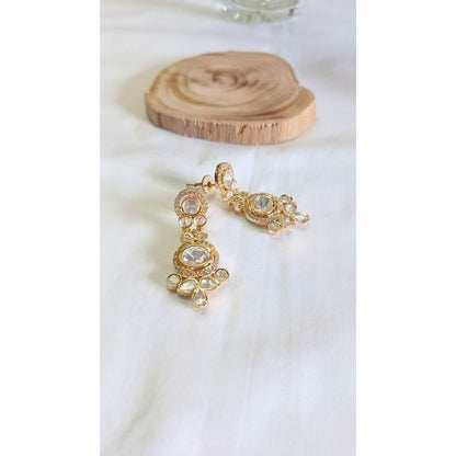 Gold Lonika Kundan Dangler