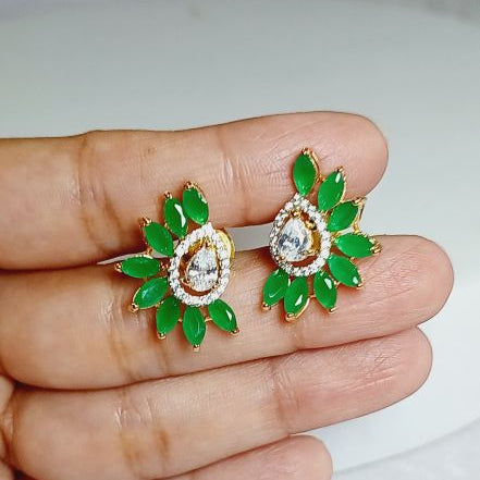 Green Anila Studs