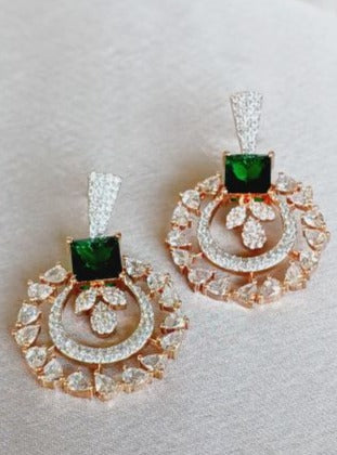 Green Kamya Chandbali