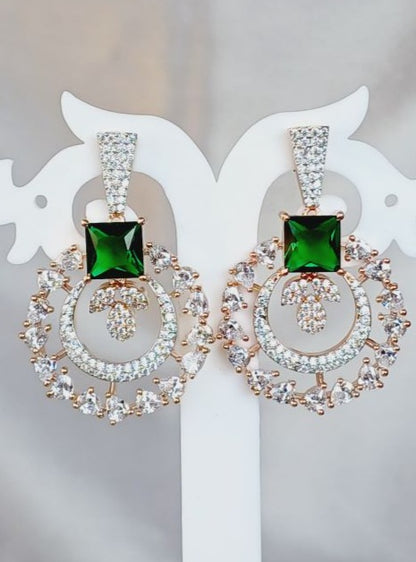 Green Kamya Chandbali