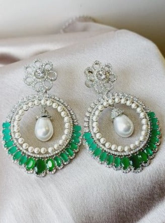 Green Ziva Chandbali