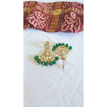 Green Nihan Kundan Dangler