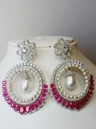 Magenta Ziva Chandbali