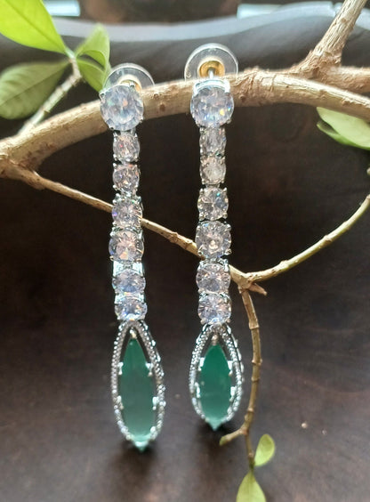 Mint Opal Danglers