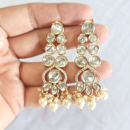 Pearl Latika Kundan Dangle