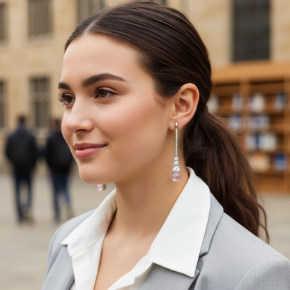 Pink Ella Drop Silver