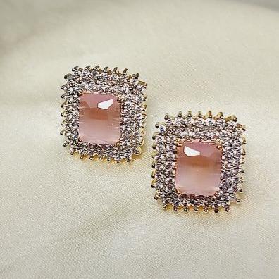 Pink Hiral Studs