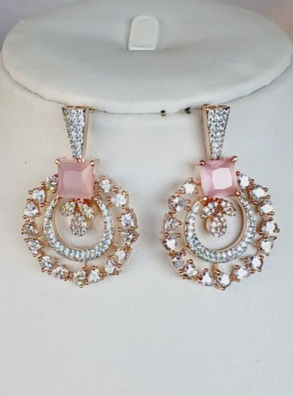 Pink Kamya Chandbali