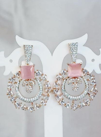 Pink Kamya Chandbali