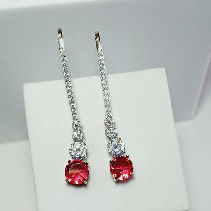 Red Ella Drop - Silver