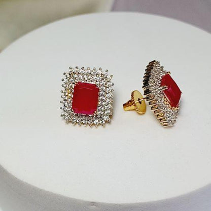 Red Hiral Studs