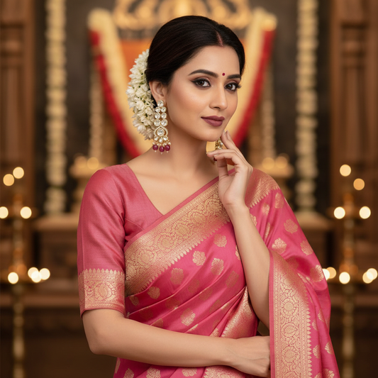 Red Latika Kundan Dangle