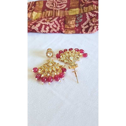 Red Nihan Kundan Dangle