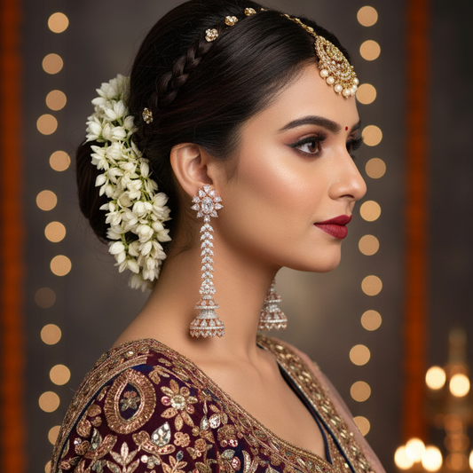 Rose Gold Aarti Long Jhumkis