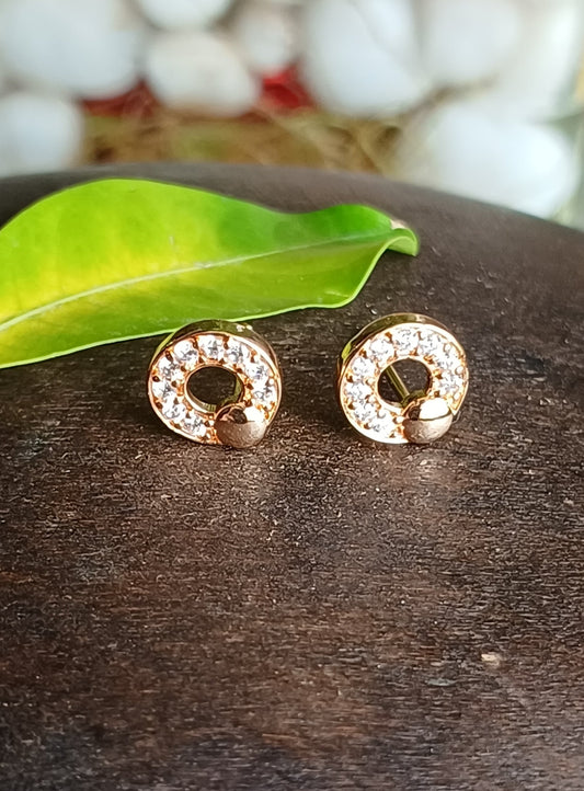 Rose Gold Avi Studs