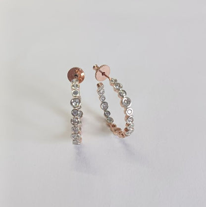 Rosegold Edha Hoops