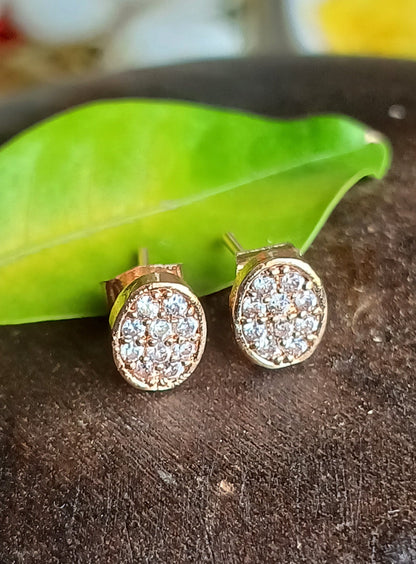 Rose Gold Lace Studs