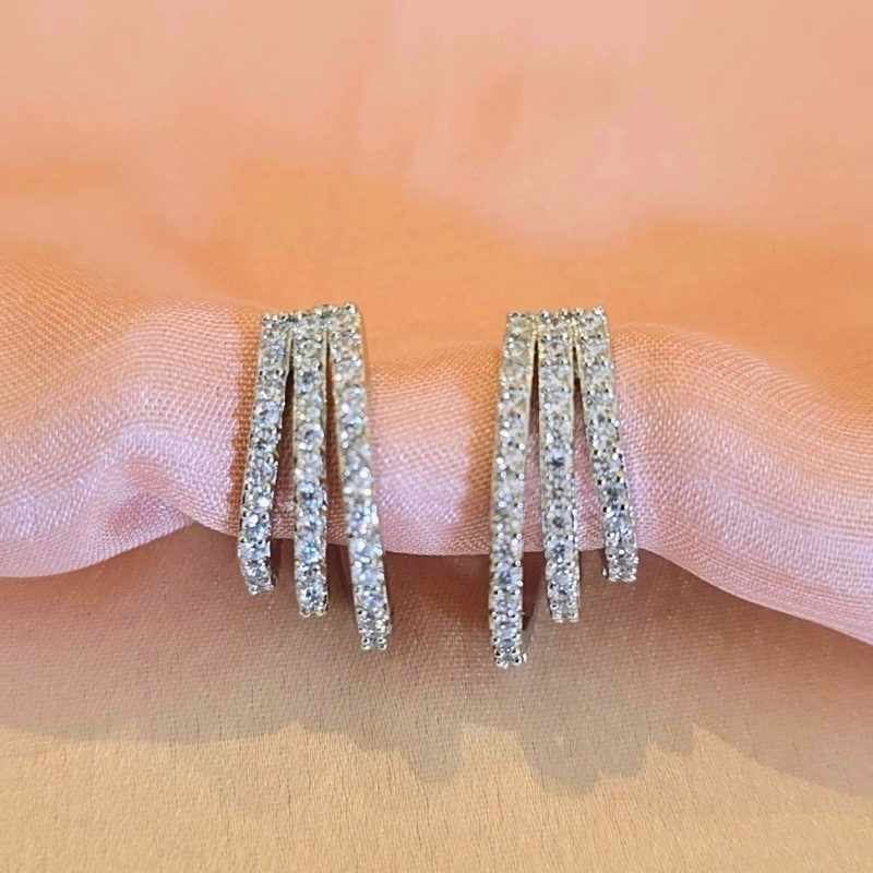 Silver Aabha Diamond Bali