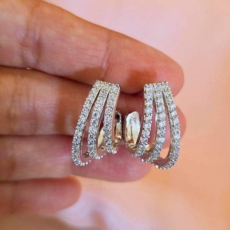 Silver Aabha Diamond Bali