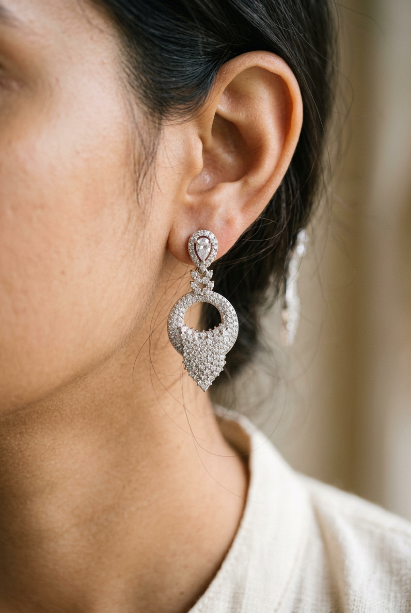 Silver Aakriti Drops