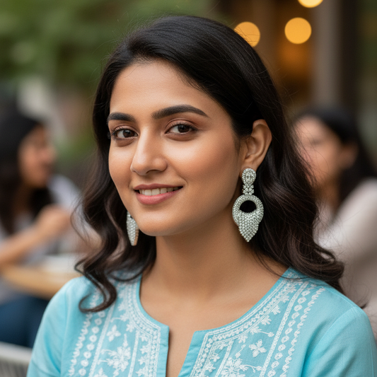 Silver Aakriti Drops