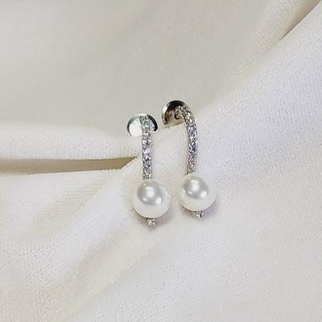 AD Silver Aria Drop Earrings