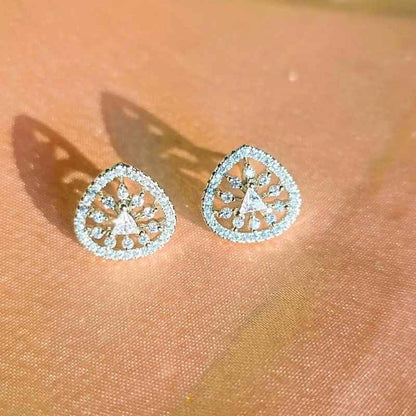 Silver Bhanu Diamond Studs