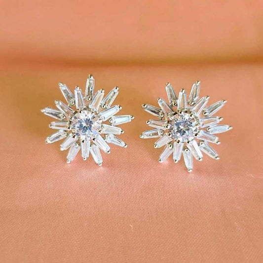 Silver Chestha Diamond Studs