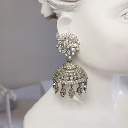Silver Divi Jhumki