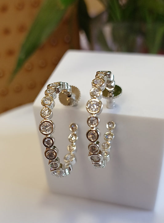 Silver Edha Hoop