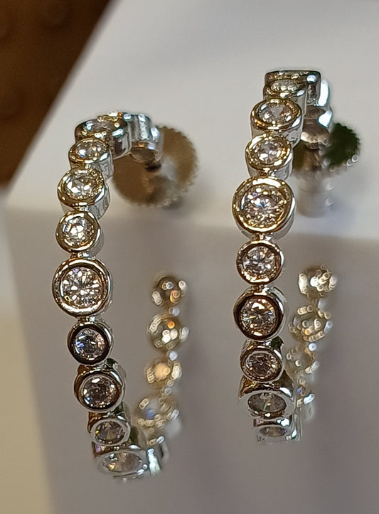 Silver Edha Hoop