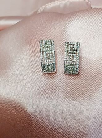 American Diamond Silver Harini Bali Earrings