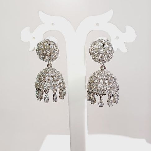 Silver Hirva Jhumki